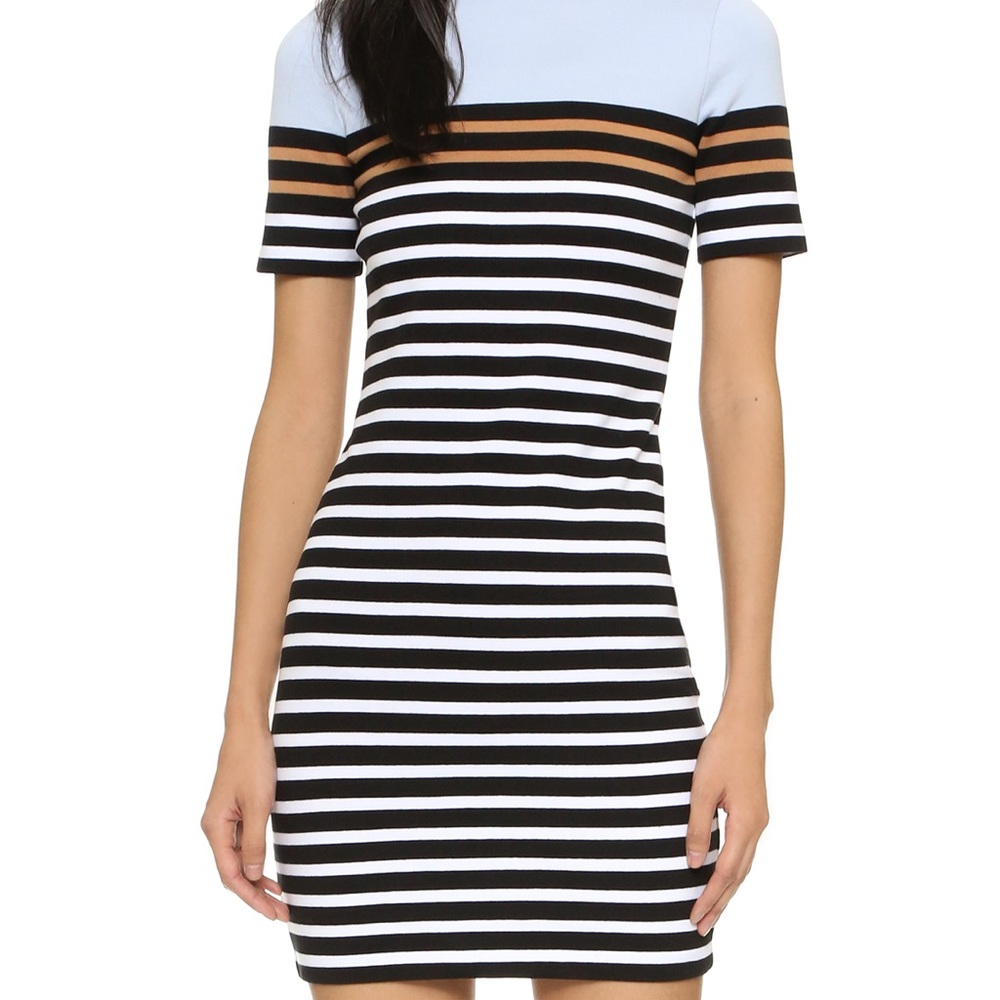 T Alexander wang striped jersey dress